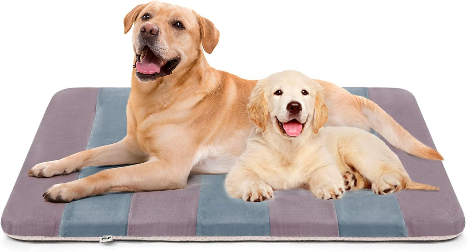 Dog Beds for Large Dogs Crate Pad Mat 48" Dog Cat Pet Bed Sleeping Mats Washable Non Slip Mattress Kennel Pads